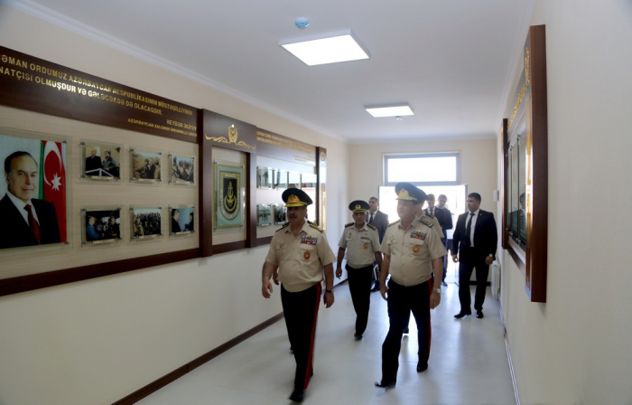 Zakir Hasanov nimmt an der Eröffnung der neuen Infrastruktureinrichtung der Seestreitkräfte teil -  VIDEO + FOTOS  