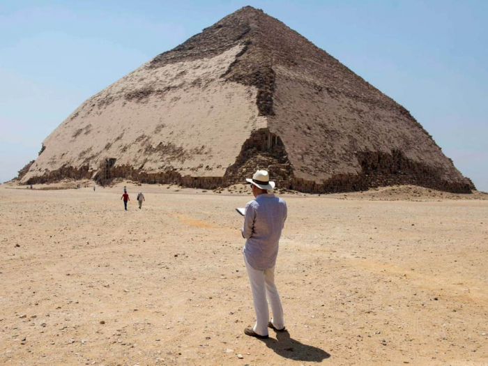 Egyptian ‘bent’ pyramid dating back 4,600 years opens to public