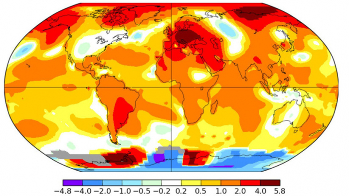   NASA:   Este junio ha sido el más caluroso jamás registrado