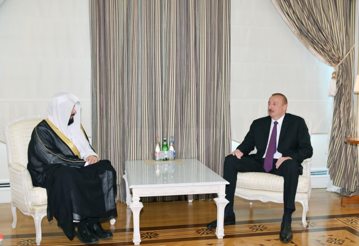  Le président Ilham Aliyev reçoit le ministre saoudien de la Justice 