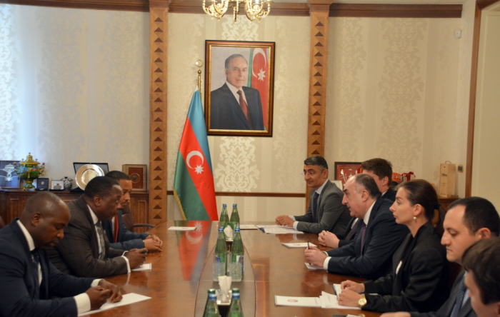   Elmar Mammadyarov se reúne con el secretario de Estado de Minas e Hidrocarburos de Guinea Ecuatorial  