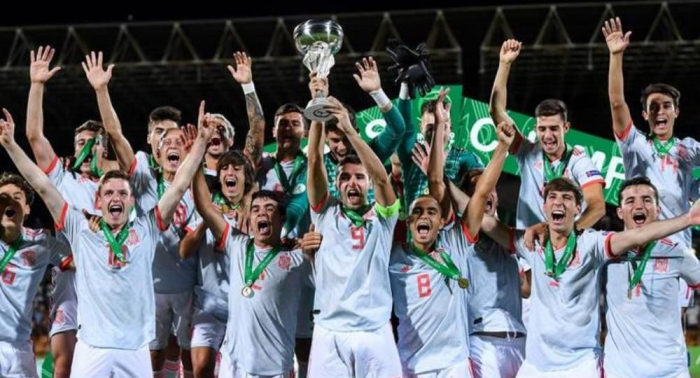 España establece un récord y le arrebata a Portugal la Eurocopa Sub-19