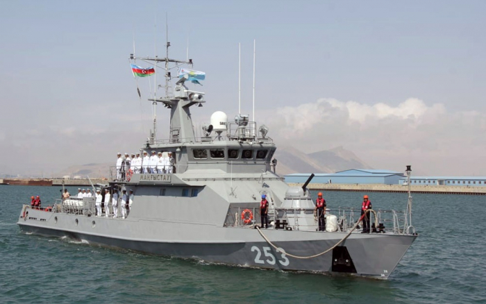  Kasachisches Kriegsschiff kommt in Baku an -  VIDEO  