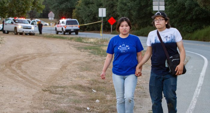   Shocking footage shows people running as shooting starts at California Garlic Festival  