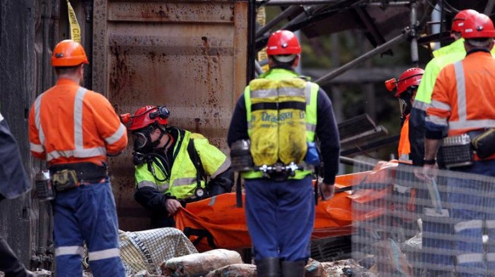Gas explosion in New Zealand