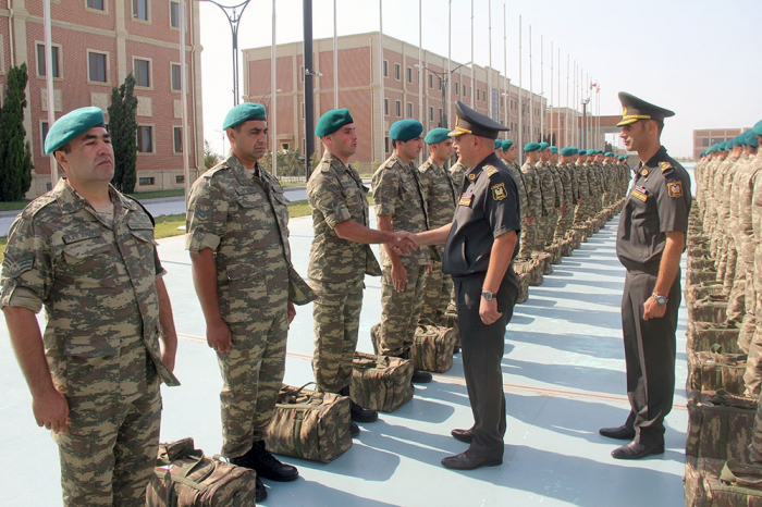  Un groupe de militaires azerbaïdjanais part pour l’Afghanistan -  PHOTOS  