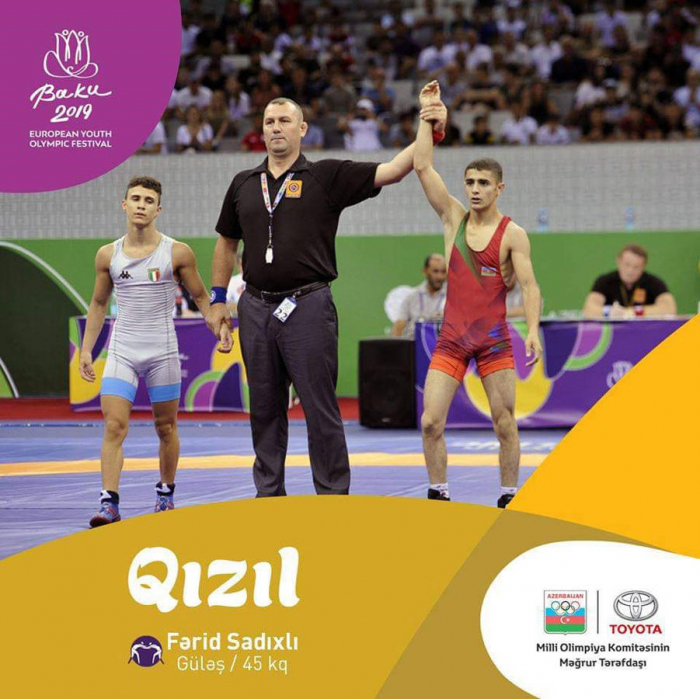   Baku schoolboy takes first place at EYOF 2019  