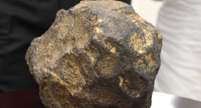 Suspected football-sized meteorite lands in East Indian Rice Paddy