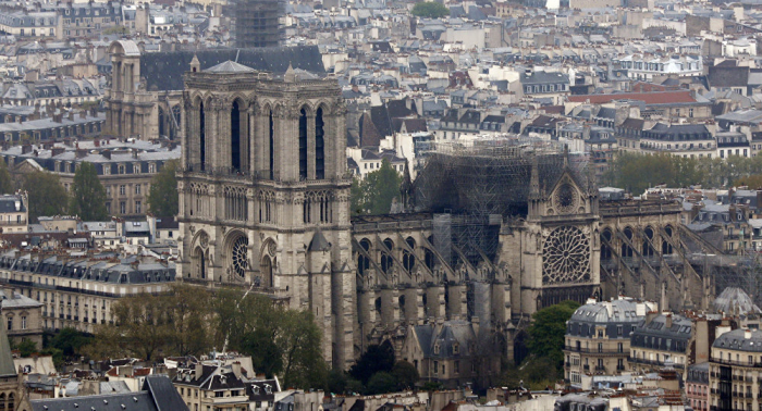 Se reanudan las obras de fortalecimiento de la estructura de Notre Dame