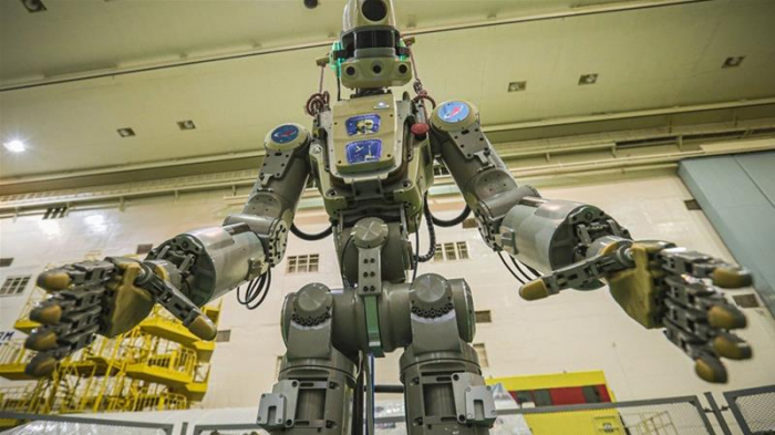 Russian humanoid robot blasts off to Space Station