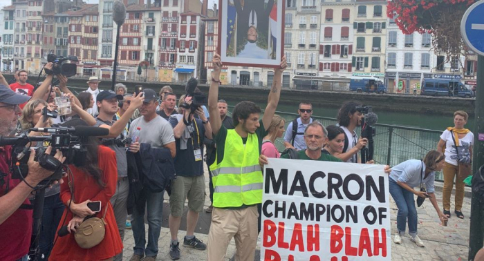 Almost 20 people detained during protests near G7 Summit in France
