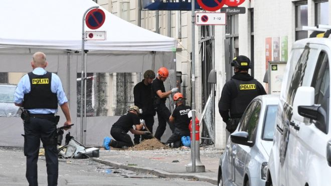 انفجار في مركز شرطة وسط العاصمة الدنماركية