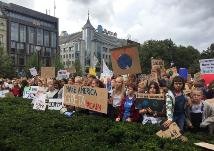 Climat: première manifestation avec Greta Thunberg à New York