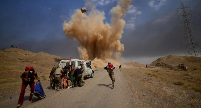 الحشد الشعبي ينشر فيديو للحظة الضربة الإسرائيلية على موقعه في العراق