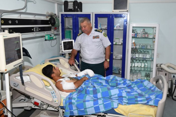 Azerbaijani serviceman wounded durign Armenian provocation undergoes surgery
