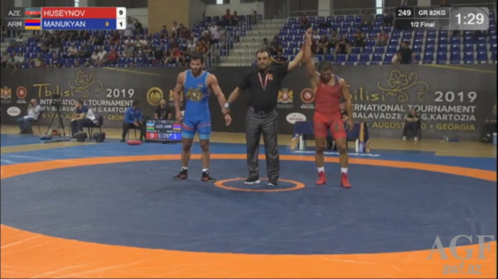   Azerbaijani wrestler beats Armenian world champ to reach Tbilisi Grand Prix final  