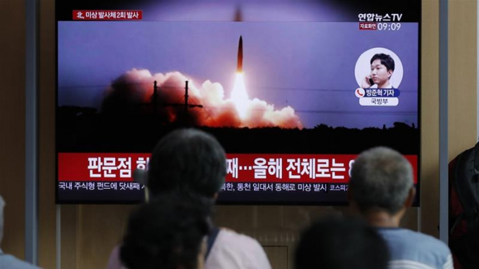   North Korea fires two projectiles into sea off eastern coast  