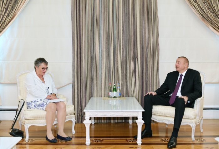  Ilham Aliyev recibe a la presidenta de PACE -  FOTO  