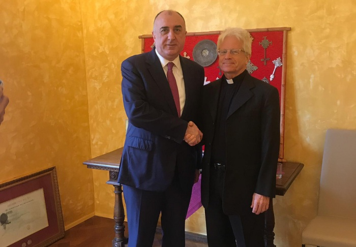  Azerbaijani FM meets rector of Pontifical Oriental Institute in Holy See 