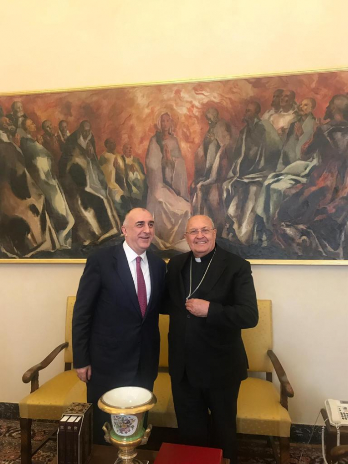   Elmar Mammadyarov trifft den Präfekten der Kongregation für orientalische Kirchen  