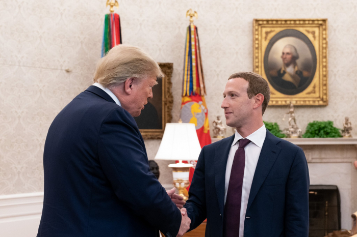 Donald Trump se reúne con Mark Zuckerberg en la Casa Blanca