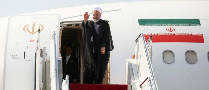 Le président iranien se rend à l