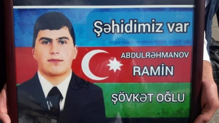  Azerbaijani soldier, killed on the frontline, buried 