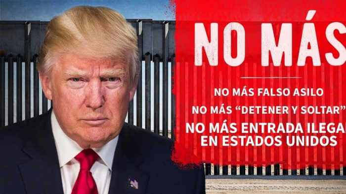 Trump tuitea en español para arremeter contra los migrantes: "no más entrada ilegal a EEUU"
