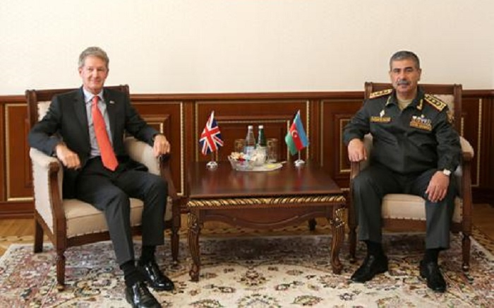  Azerbaijan Minister of Defense meets with newly appointed British Ambassador 