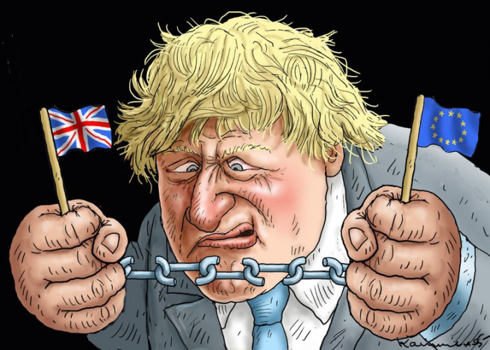  Boris has a problem -  CARTOON  