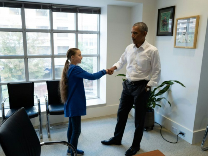 Greta Thunberg rencontre Barack Obama à Washington