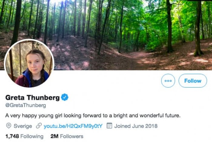 Greta Thunberg turns tables on Trump and quotes his mockery in new Twitter bio