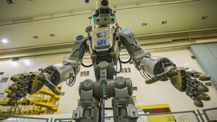 Russia’s life-sized humanoid robot has returned safely to Earth