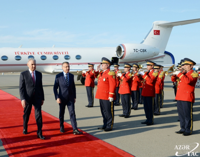  Vicepresidente de la República de Turquía arriba a Azerbaiyán en visita oficial 
