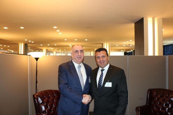   Elmar Mammadyarov meets with the PM of the Republic of North Macedonia  