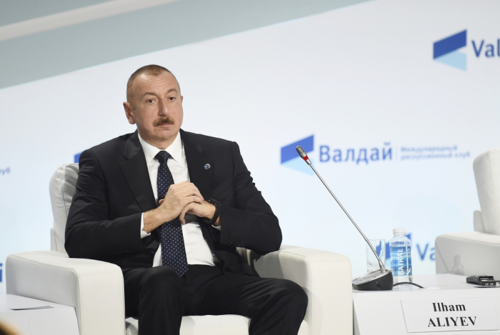   Präsident Ilham Aliyev nimmt an der jährlichen Sitzung des Waldai-Diskussionsclubs teil  