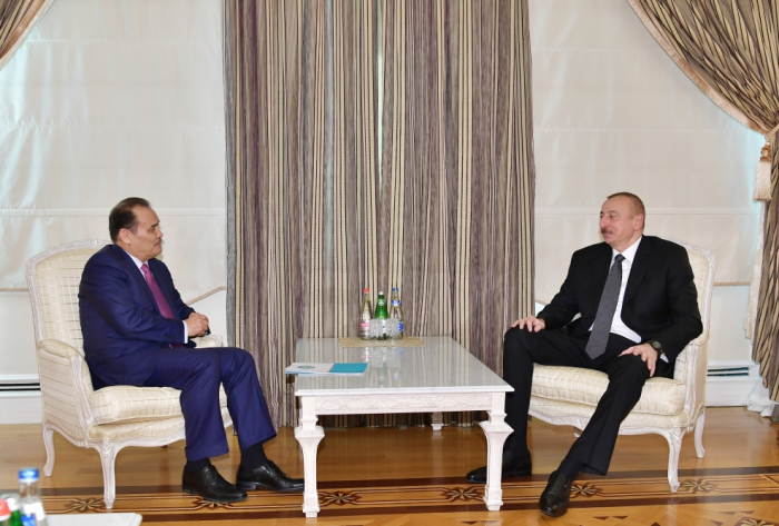   Präsident Ilham Aliyev empfängt den Generalsekretär des Kooperationsrates der türkischsprachigen Staaten  