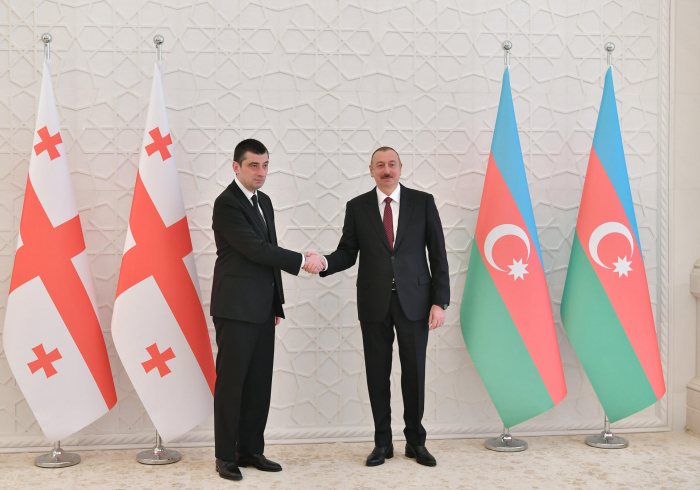  Ilham Aliyev a reçu le Premier ministre géorgien - PHOTOS