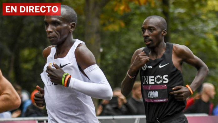   EN DIRECTO:  Eliud Kipchoge, primera persona que baja de las dos horas en un maratón
