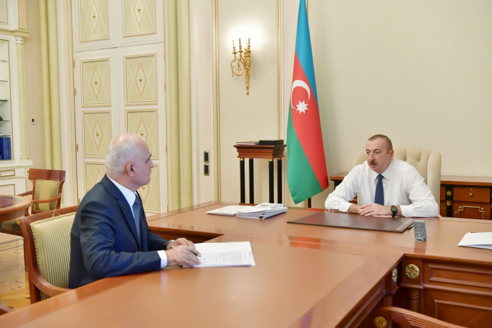   Ilham Aliyev recibe a Shahin Mustafayev en relación con su nombramiento para un nuevo puesto  