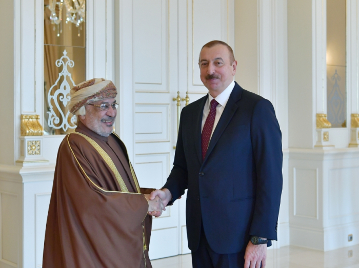   Ilham Aliyev rencontre une délégation menée par le président du Conseil d’Etat d’Oman  