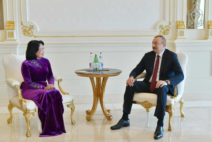 İlham Əliyev Vyetnamın vitse-prezidentini qəbul etdi — FOTOLAR