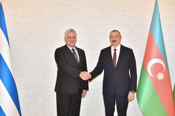   Azerbaijani president meets Cuban counterpart  