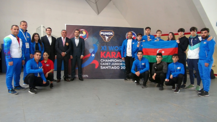   Jóvenes karatecas azerbaiyanos ganan cuatro medallas en Chile  