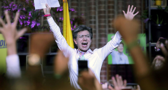 Claudia López, la primera mujer en ser electa alcaldesa de Bogotá