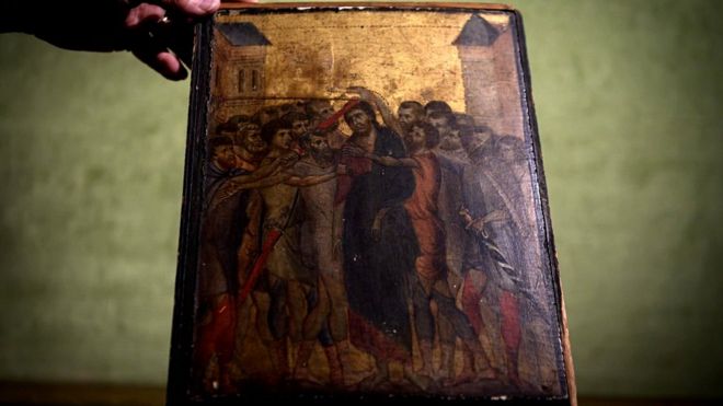 Cimabue painting found in French kitchen sets auction record