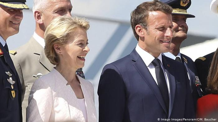   UE:   Macron reçoit Ursula von der Leyen lundi