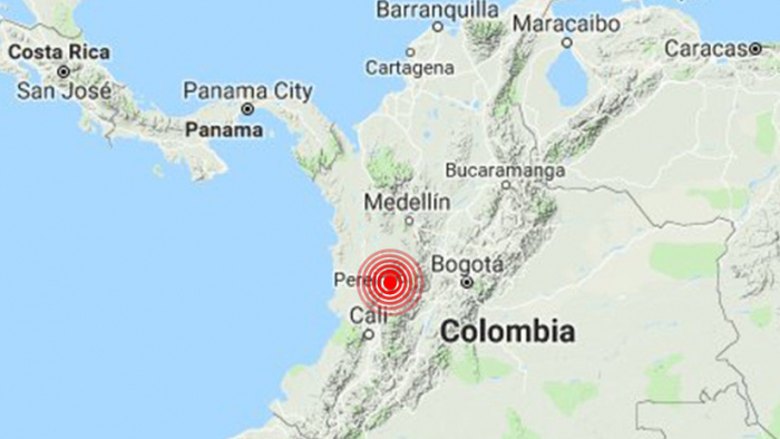Se registra un sismo de magnitud 4,7 en Colombia
