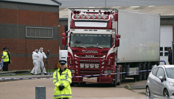 Driver of truck found with 39 bodies appears in British court
