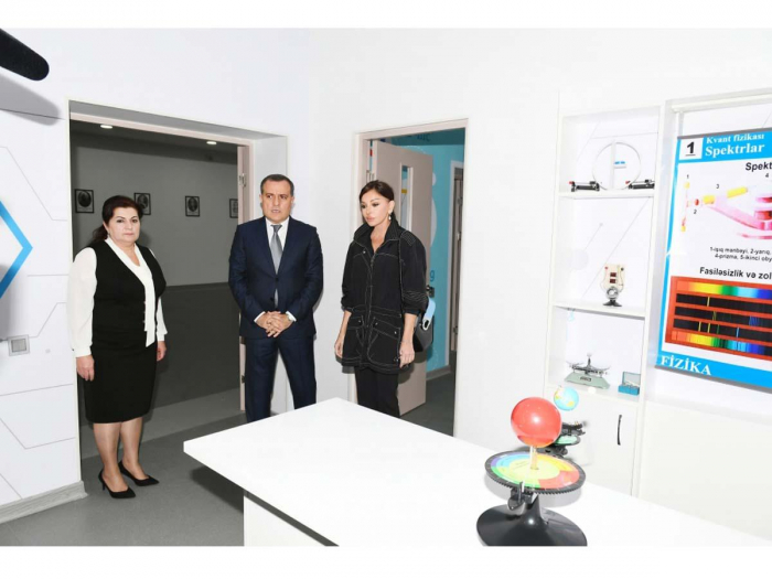   First VP Mehriban Aliyeva views conditions created at newly-renovated boarding school  